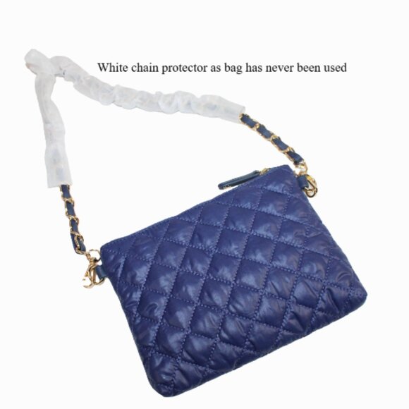 Lemonbella Sapphire Quilted Puffer Shoulder Mini Bag - Picture 3 of 5